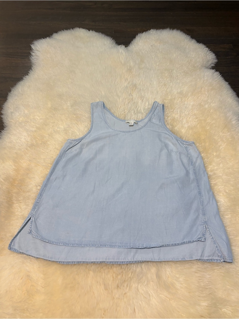 Forever 21 Blue Relaxed Fit Sleeveless Tank